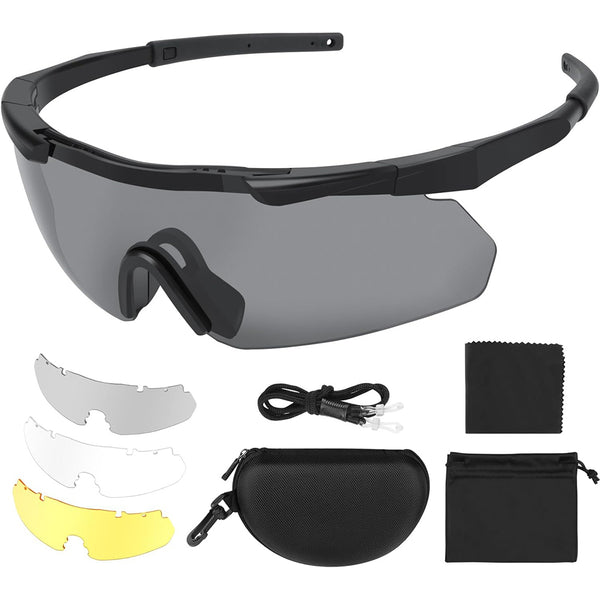 Daolar Tactical Eyewear 3 Wechselgläser Outdoor Unisex Schießbrille