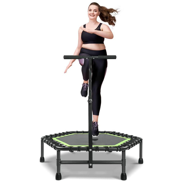 Trampolína Daolar Rebounder pro dospělé, Silent Mini trampolína Vnitřní cvičení Fitness Trampolína Bungee Rebounder Cvičení Max. zatížení 150 kg